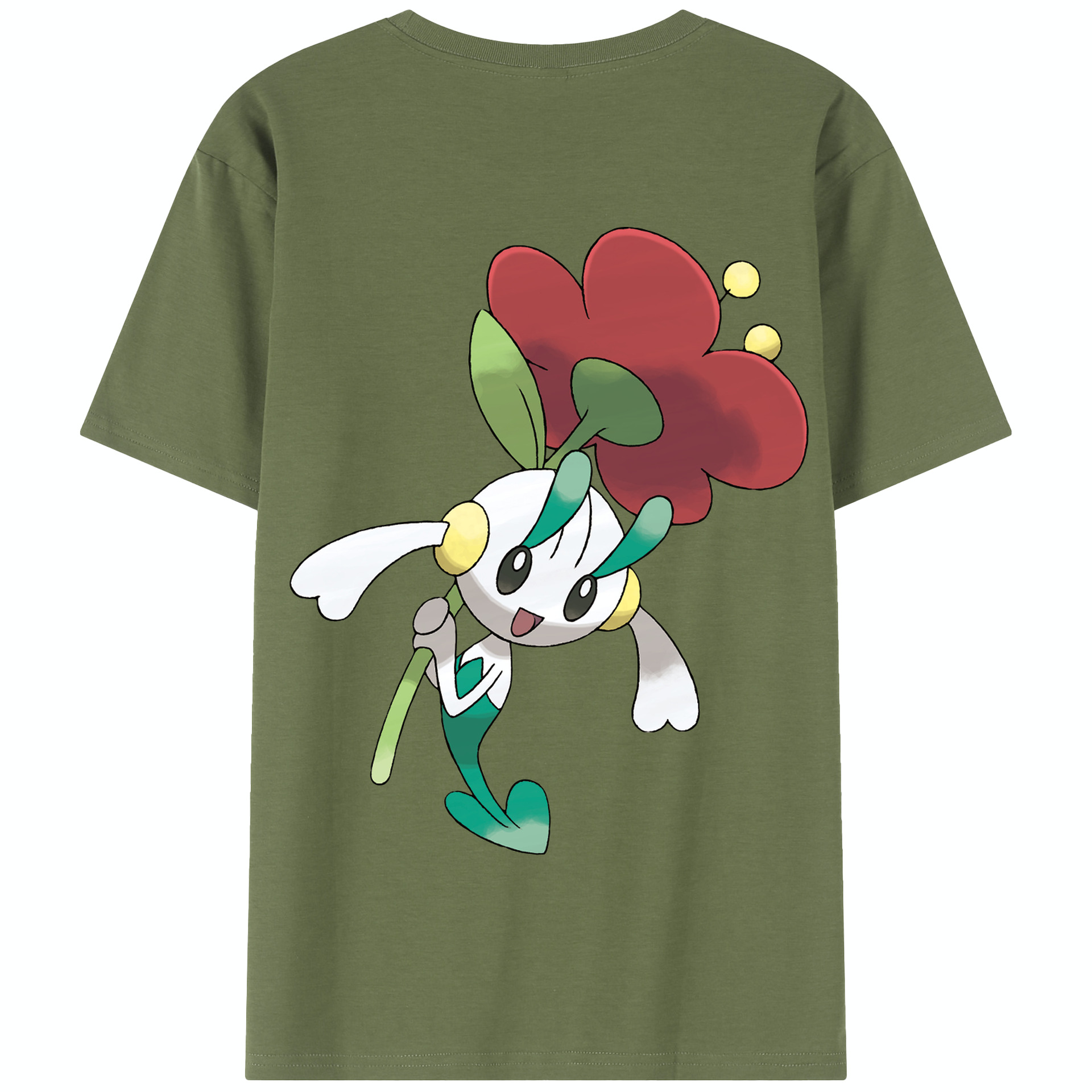 （画像用） ポケットモンスター Pokémon 綿100％半袖Tシャツ（背面プリント）